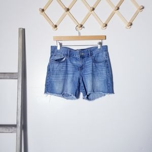 OLD NAVY THE FLIRT MID RISE CUT OFF SHORTS W/ FRINGE SIZE 4 30" WAIST